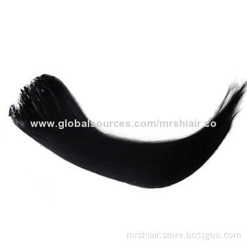 22-inch Natural Black Silk Straight Micro Loop Hair Extensions